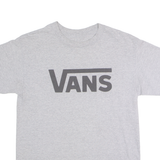 VANS Mens T-Shirt Grey Crew Neck M