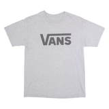 VANS Mens T-Shirt Grey Crew Neck M