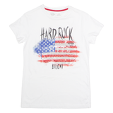 HARD ROCK CAFE Biloxi Womens T-Shirt White USA Crew Neck M