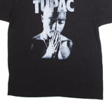 TUPAC Mens Band T-Shirt Black Crew Neck L