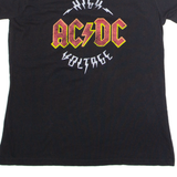 AC/DC High Voltage Womens Band T-Shirt Black Crew Neck XL