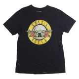 GUNS N ROSES Mens Band T-Shirt Black Crew Neck L