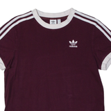 ADIDAS ORIGINALS Womens T-Shirt Purple UK 4