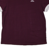 ADIDAS ORIGINALS Womens T-Shirt Purple UK 4