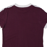 ADIDAS ORIGINALS Womens T-Shirt Purple UK 4