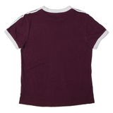 ADIDAS ORIGINALS Womens T-Shirt Purple UK 4