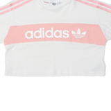 ADIDAS ORIGINALS Cropped Girls T-Shirt White 9-10Y