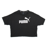 PUMA Cropped Womens T-Shirt Black L