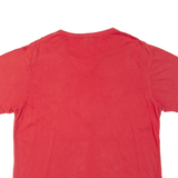 REEBOK Womens T-Shirt Red V-Neck M
