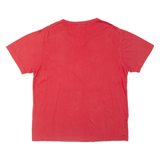 REEBOK Womens T-Shirt Red V-Neck M