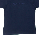 CHAMPION Womens T-Shirt Blue V-Neck L