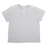 ADIDAS Womens T-Shirt Grey UK 14