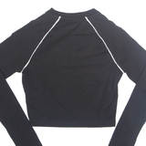 FILA Cropped Womens T-Shirt Black Long Sleeve XXS