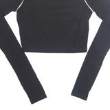 FILA Cropped Womens T-Shirt Black Long Sleeve XXS