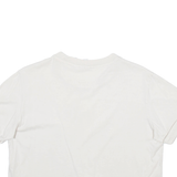 ADIDAS Cropped Womens T-Shirt Cream UK 16