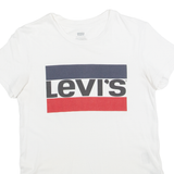 LEVI'S Womens T-Shirt White XXS