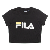 FILA Cropped Womens T-Shirt Black XXS