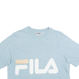 FILA Cropped Womens T-Shirt Blue M