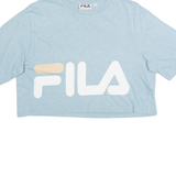 FILA Cropped Womens T-Shirt Blue M