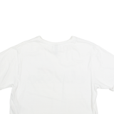 ELLESSE Cropped Oversized Womens T-Shirt White UK 8