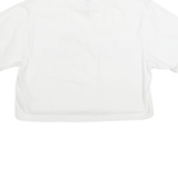 ELLESSE Cropped Oversized Womens T-Shirt White UK 8