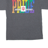 CHAMPION Pride Indiana University Mens T-Shirt Grey USA M