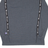 CHAMPION Mens T-Shirt Grey Long Sleeve M