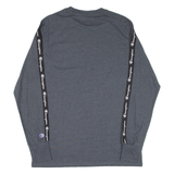CHAMPION Mens T-Shirt Grey Long Sleeve M