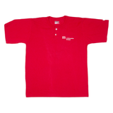 WILSON 1st Metropolitan Mortgage Mens T-Shirt Red USA Button Neck XL