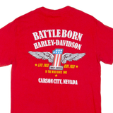 HARLEY DAVIDSON Mens T-Shirt Red S
