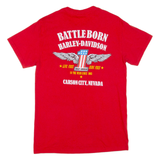 HARLEY DAVIDSON Mens T-Shirt Red S