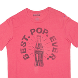 COCA COLA Womens T-Shirt Pink L