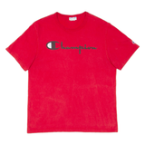 CHAMPION Mens T-Shirt Red M