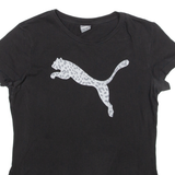 PUMA Womens T-Shirt Black S