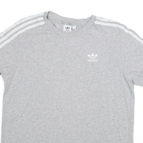 ADIDAS Womens T-Shirt Grey UK 10