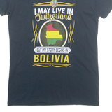 GILDAN Switzerland Bolivia Womens T-Shirt Black S
