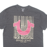 TRUE RELIGION Loungewear Womens T-Shirt Grey L