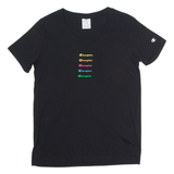CHAMPION Womens T-Shirt Black L