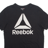 REEBOK Mens T-Shirt Black M