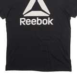 REEBOK Mens T-Shirt Black M