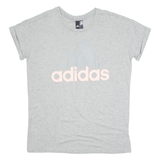 ADIDAS Womens T-Shirt Grey L