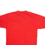 WINNER'S CIRCLE NASCAR Mens T-Shirt Red USA Button Neck L