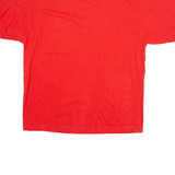 WINNER'S CIRCLE NASCAR Mens T-Shirt Red USA Button Neck L
