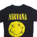 NIRVANA Mens Band T-Shirt Black M