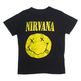 NIRVANA Mens Band T-Shirt Black M