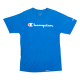 CHAMPION Mens T-Shirt Blue M