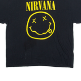 NIRVANA Mens Band T-Shirt Black 2XL