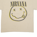 NIRVANA Mens Band T-Shirt Beige XL