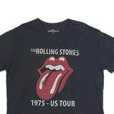 THE ROLLING STONES 1975 - US Tour Mens Band T-Shirt Grey 2XL