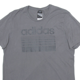 ADIDAS Mens T-Shirt Grey M
